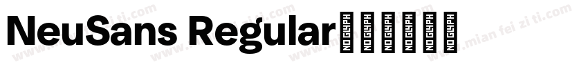 NeuSans Regular字体转换